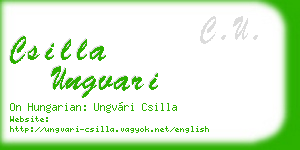 csilla ungvari business card